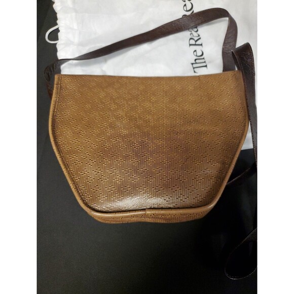 Carlos Falchi Beige Brown Coated Canvas Shoulder Cross Body Bag Puse - Picture 3 of 7